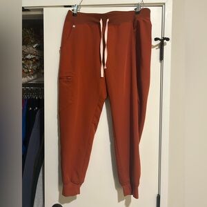 Figs Women's Burnt Orange Jogger Scrub Pants